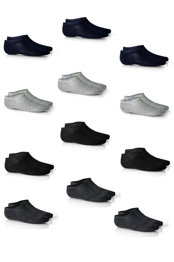 BSM High Quality 12 Pack Men's Sneakers Socks - Bamboo Seamless
