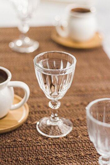 Paşabahçe Diamond 4-Piece Coffee Side Water Glass