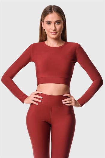 Superstacy Burgundy Crop Top