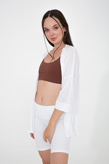 Comm-Ci Ocean White Thin Relaxed Cut Jacket
