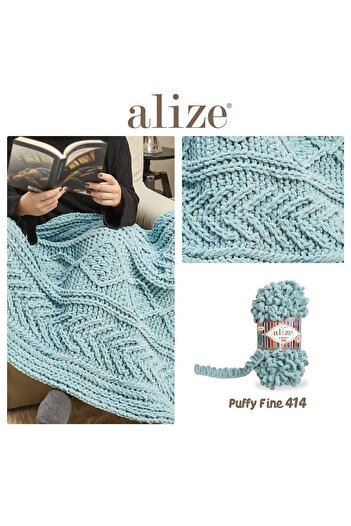 Alize Μπορεί να πλέξει Puffy Fine Finger 113 5 Τεμάχια