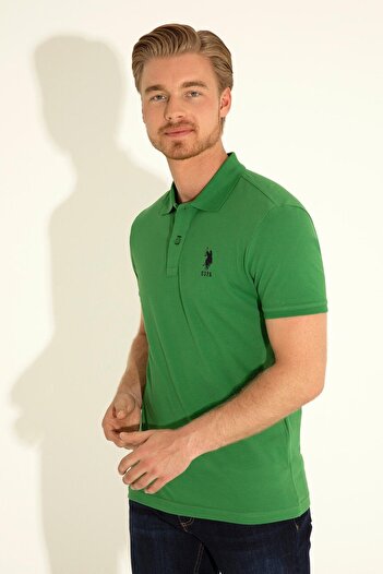 U.S. Polo Assn. Ανδρικό Πράσινο T-Shirt - ARİEN GAY