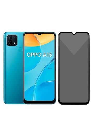 Fibaks Oppo A15/A15S - Matte Ceramic Anti-Fingerprint Screen Protector, Compatible Full Covering Ghost