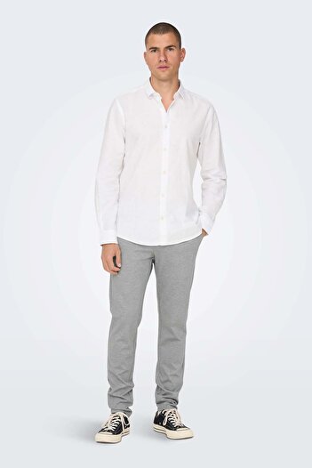 Only & Sons Men's Onsmark Striped Chino Pants22024957 Beige