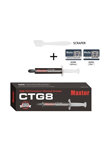 Maxtor سلسلة Ctg8e/d 10 Gr 12.8 W/m.k معجون حراري مع فاتورة نيابة عنك