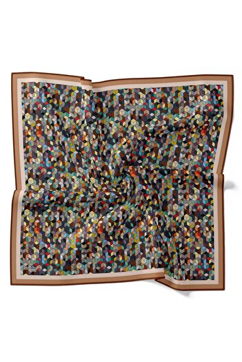 Levidor Geometric Patterned Cotton Sport Scarf