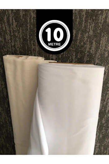 KAMİZ 10 Meter American Cloth Fabric - Raw Cloth, Optical White, Punch Fabric - Throw Pillow, Table Cloth and Runner