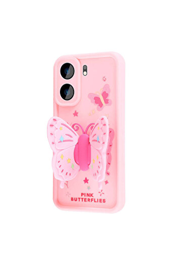 Nezih Case Xiaomi Redmi 13C / C65 Cover Soft Silicone Case with Camera Protection Stand 3D Figure