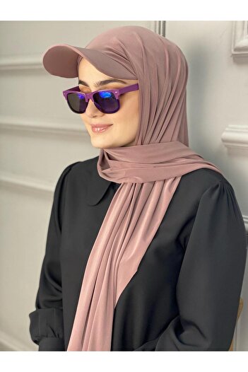 ZAHRANUR HİJAB Ready Shawl with Bonnet and Hat - SCARF