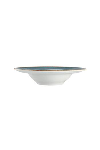 Porland Petrol Blue Hypnosis Pasta and Salad Plate - 26cm