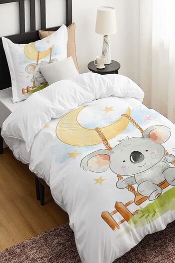 Else Dekor Koala Patterned Single Children's Duvet Cover Set - ElseCute