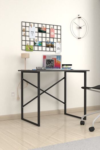 Bofigo 60x90 Cm Çalışma Masası Bilgisayar Masası Ofis Ders Yemek Masası Antrasit