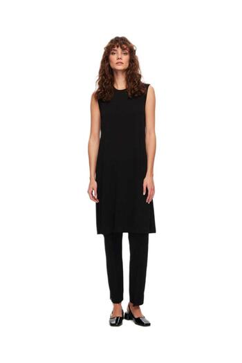 MISS DALIDA Black Knitwear Tunic - Basic Sleeveless Design