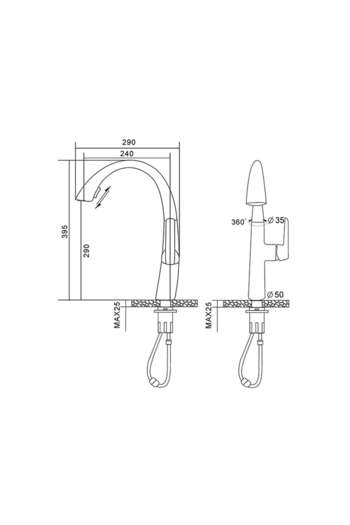 Newarc Energy Spiral Sink Faucet -891921321105