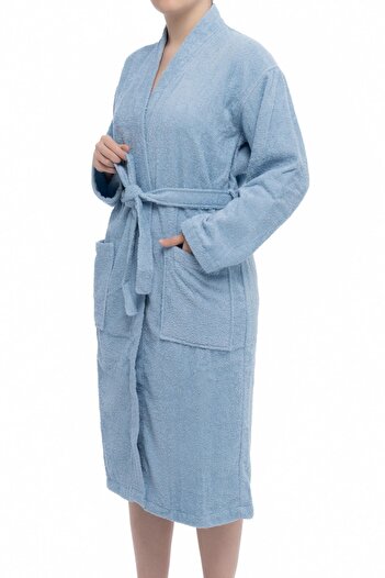 Soley Unisex Kimono Bathrobe - 100% Cotton Women / Men