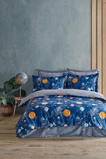 Soley Galaxy Double Duvet Cover Set - 100% Cotton