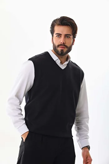 Pelikan Men's V-Neck Sweater 9617 Navy Blue