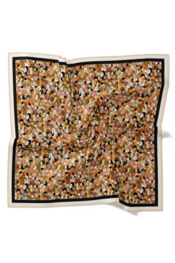 Levidor Geometric Patterned Cotton Sport Scarf