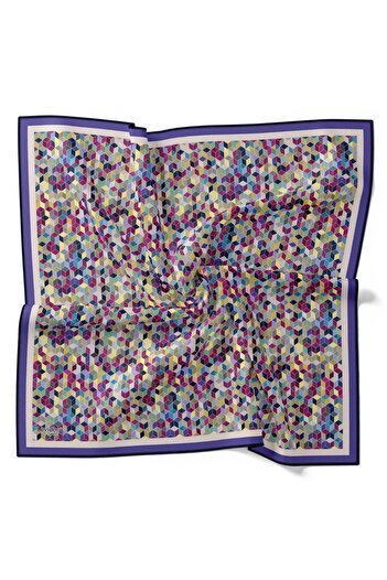 Levidor Geometric Patterned Cotton Sport Scarf