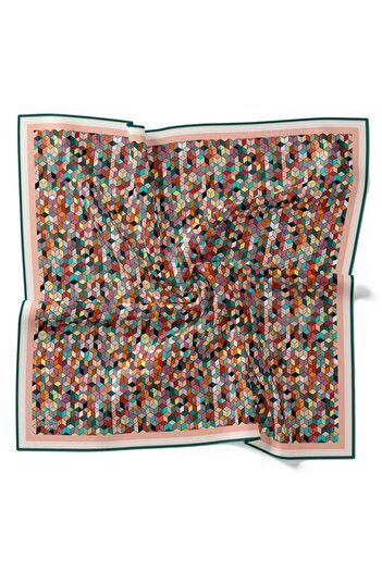 Levidor Geometric Patterned Cotton Sport Scarf