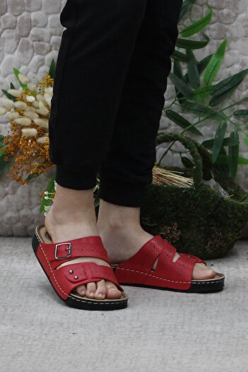 Mehmet Mete 474-02 Anatomical Comfortable Flexible Women's Slippers