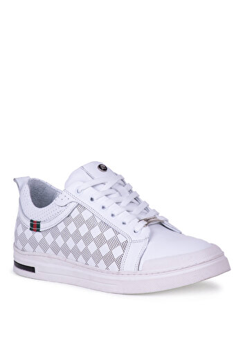 Pierre Cardin Λευκά Casual Ανδρικά Παπούτσια