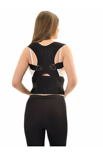 AYACO Unisex Medical Belted Adjustable Corset Anti-Hunchback Upright Posture Corset Black Magnetic