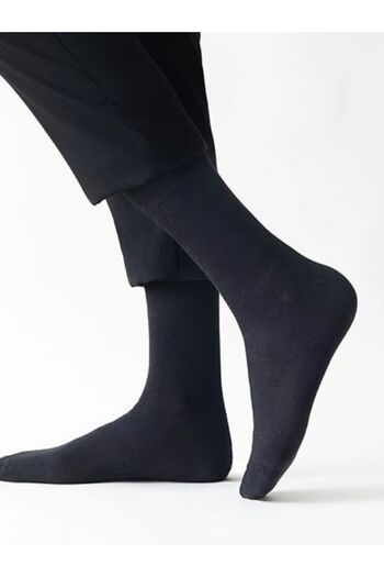 MY MENORA SOCKS Комплект от 8 мъжки чорапи, обикновени черни