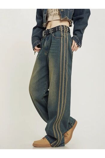 DEEFWEAR Y2K RECYCLED BAGGY POCKET STAR JEAN PANTS