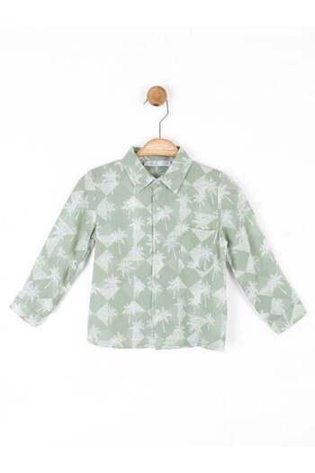 NK Palm Tree Printed Baby Boy Shirt