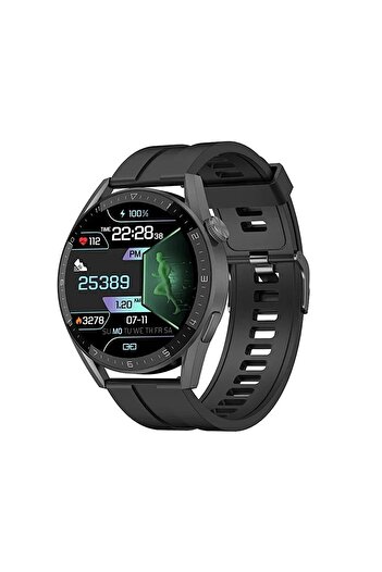 MYBOXTECH Watch Gt3 Elite Mate Yuvarlak Akıllı Saat Su Geçirmez 2.10 Inç Ekran Metal Kordon Hediyeli
