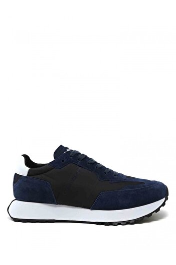 Calvin Klein Men's Comfortable Sole Lace-up Navy Blue Sneaker Hm0hm00497-0ha