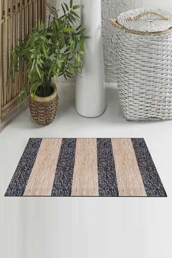 Else Dekor Wicker Jute Sisal Patterned Printed Modern Interior and Exterior Door Mat Jtskp-2