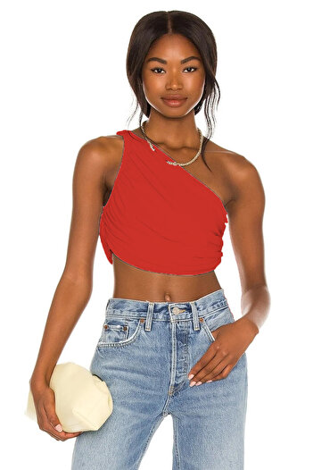 By Kul Design Women's Striped Double Floor Jarse Crop Top