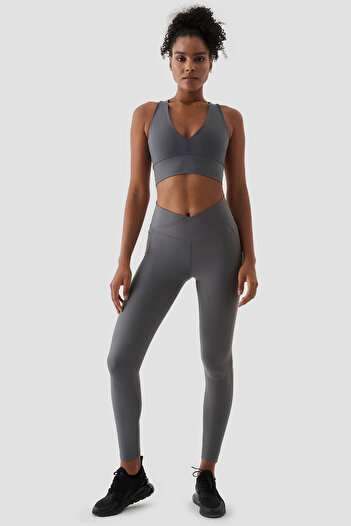 Superstacy Adele V Waist Detailed Recovery Smoked Sports Leggings