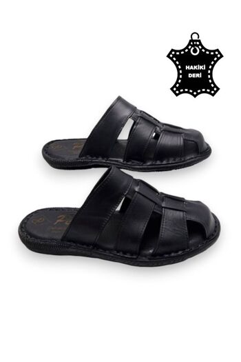 MAGIC SHOES Ορθοπεδικές ανδρικές παντόφλες από πλήρως γνήσιο δέρμα και σύστημα μαξιλαριού φτέρνας.