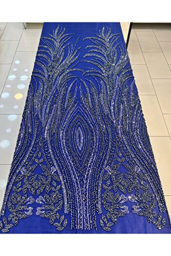 Metroteks Tekstil Metroteks Lace Embroidered Wedding Dress Fabric - Textile Mt037