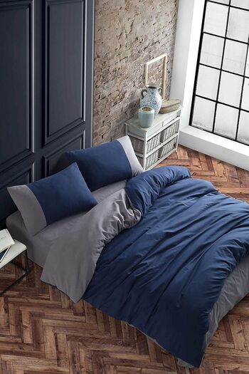 EVYA 100% Organic 160X200 cm Duvet Cover Set Soft Double Sided