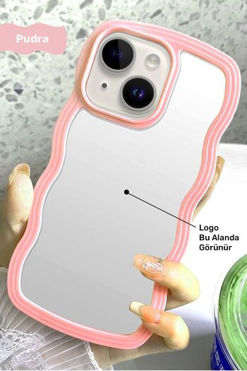 CONOCER iPhone 15 Compatible Wavy Frame Shockproof Silicone Phone Case