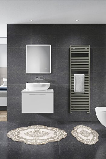 Alanur Home Alanur Dolunay Лазерне різання 2-комплектний набір для ванної кімнати St210107bj