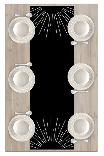 Bertille Home Series 140x40 Cm Digital Printed Minimalist Runner