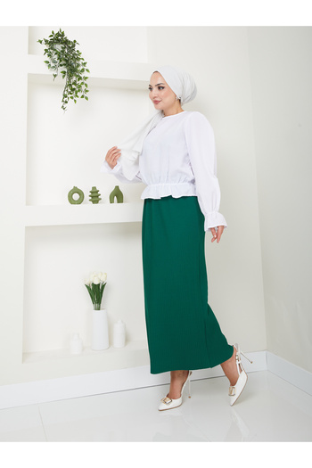 VOLT CLOTHİNG Women's Pleated Pencil Skirt - Stylish and Comfortable