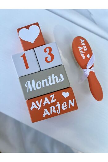 mogokids Renkli bebek  anı küpü seti dekor bebek hediyelik