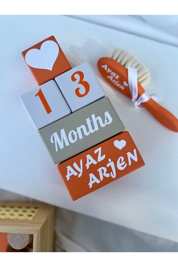 mogokids Renkli bebek  anı küpü seti dekor bebek hediyelik