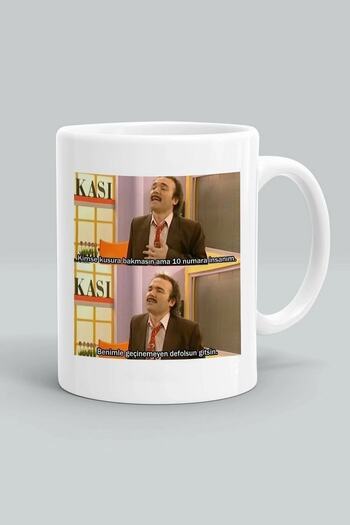 Limitless Trade Burhan Goldtop European Side Printed White Mug Cup Size 10 My Human