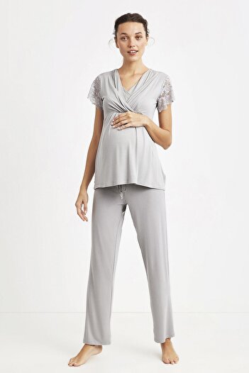 Catherine's Soft Textured Maternity Pajama Set