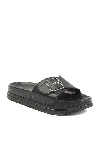Pierre Cardin Γυναικείες μαύρες παντόφλες PC-6787