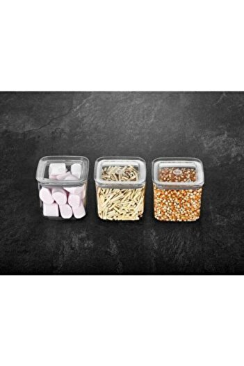 VİP AHMET Mell Home Sude Square Storage Container Set 3x700ml