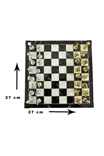 Fixman Marble Plate Chess Set 27*27 Cm