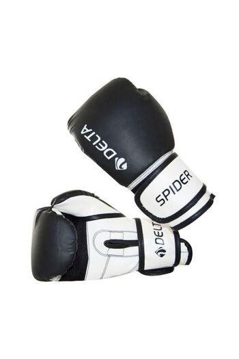 Delta Spider Dura-strong Black Boxing Gloves